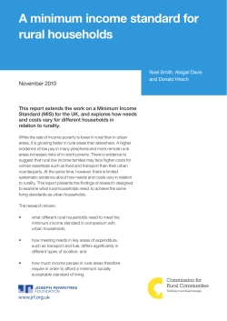 A minimum income standard for rural households