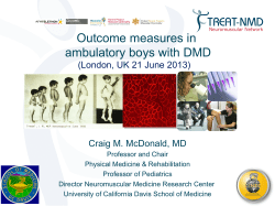 Outcome measures in ambulatory boys with DMD - Treat-NMD