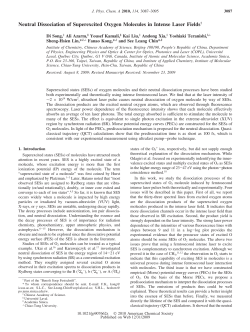 Neutral Dissociation of Superexcited Oxygen Molecules in Intense