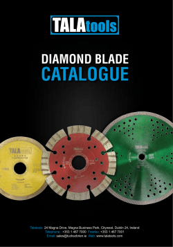 Diamond Blade Catalogue