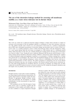 The use of the electrolyte leakage method for assessing cell