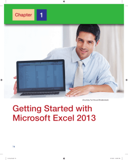 Getting Star ted with Microsof t Excel 2013