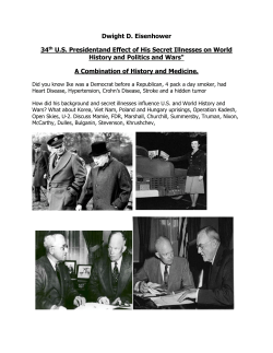 Dwight D. Eisenhower 34th U.S. Presidentand Effect of His Secret