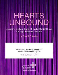 The Book of Ruth (pdf - The Institute for Welcoming Resources