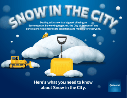 Snow in the City - City of Edmonton