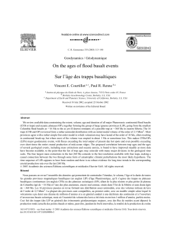 On the ages of flood basalt events