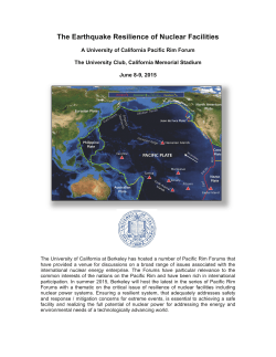 The Earthquake Resilience of Nuclear Facilities