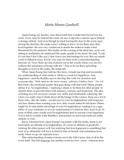 Metta Means Goodwill