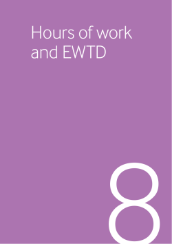 Hours of work and EWTD