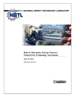 Role of Alternative Energy Sources: Natural Gas Technology