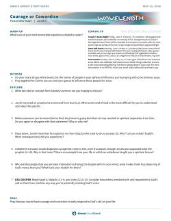 Courage or Cowardice - Grace Polaris Church