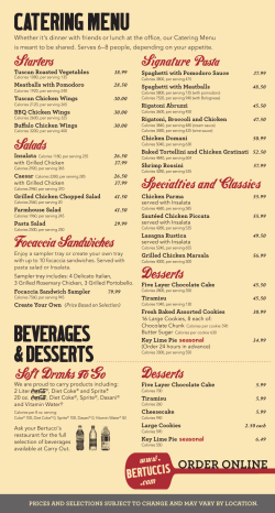 order online - Bertuccis.com