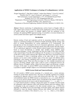 Applications of MIMO Techniques to Doppler Radar Sensing of