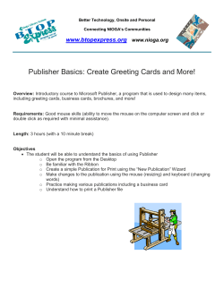 Publisher Basics: Create Greeting Cards and More!