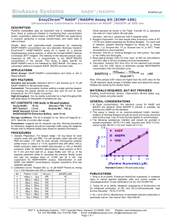 Datasheet PDF - BioAssay Systems