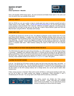 quick start - Whyle-U-Wait