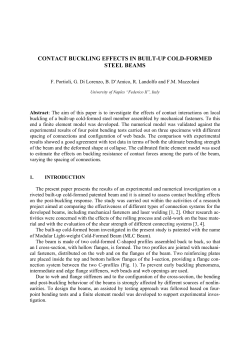 contact buckling effects in built-up cold