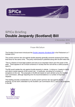 Double Jeopardy (Scotland) Bill