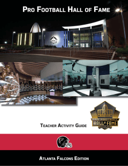 Atlanta Falcons - the Pro Football Hall of Fame