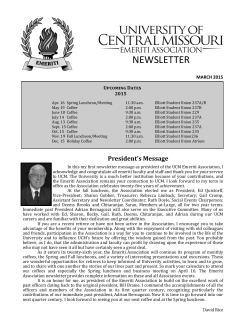 NEWSLETTER - University of Central Missouri