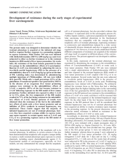 Development of resistance during the early