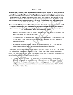 Worth 15 Points 1. What are Stalin`s goals in the first article? What
