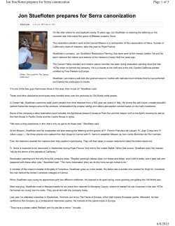 The Salinas Californian`s Article on Jon