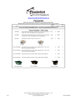 Feeders - Thunderbird Livestock Equipment
