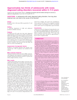 Approximately two thirds of adolescents with newly diagnosed