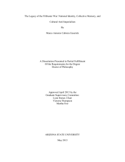 The Legacy of the Filibuster War: National Identity, Collective