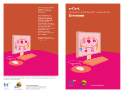 e-Cert Brochure