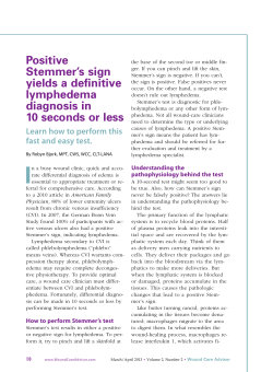 Positive Stemmer`s sign yields a definitive