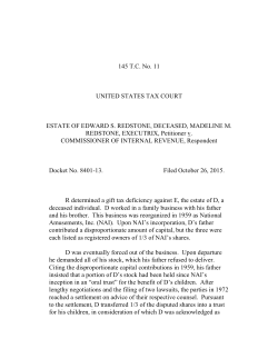 ESTATE OF REDSTONE v. COMMISSIONER