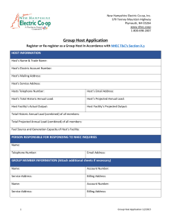 Group Host Application