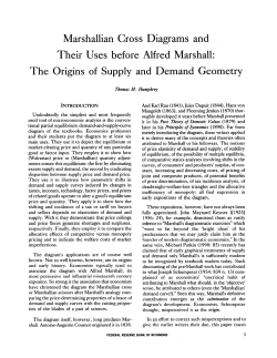 Marshallian Cross Diagrams and Their Uses before