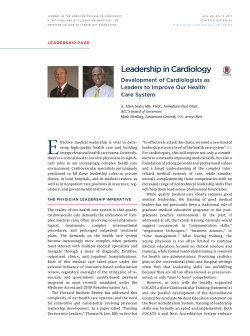 Leadership in Cardiology