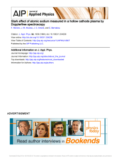 Stark effect of atomic sodium measured in a hollow cathode plasma