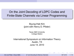 slides - Henry Pfister