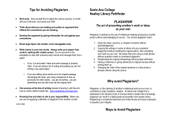 Plagiarism - Santa Ana College