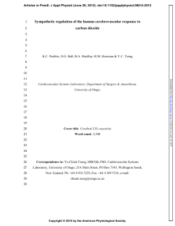 Sympathetic regulation of the human cerebrovascular response to