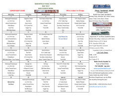 LUNCH COST $3.00 (Soup, Sandwich, Salad)