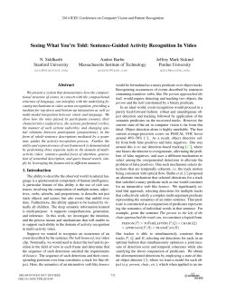 Seeing What You`re Told: Sentence-Guided Activity Recognition in