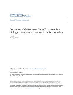 Estimation of Greenhouse Gases Emissions from Biological
