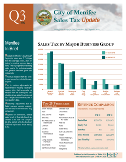 2013 Q3 Sales Tax Update