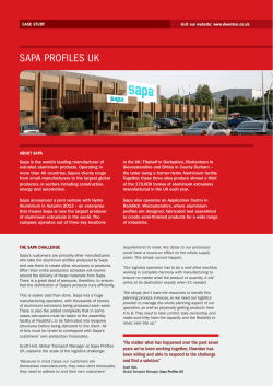 sapa profiles uk