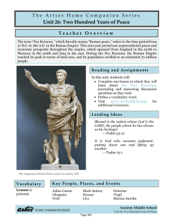 History Unit - Artios Home Companion