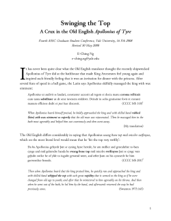 Swinging the Top: A Crux in the Old English - E