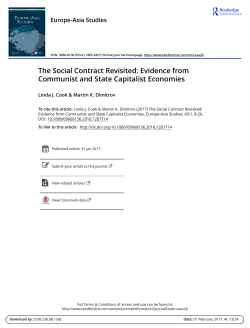 The Social Contract Revisited: Evidence from Communist and State