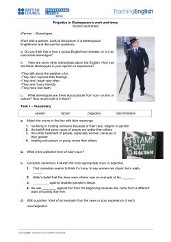 Student Worksheet