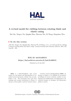 A revised model for rubbing between rotating blade and elastic